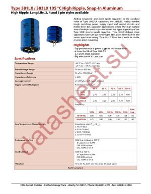 383LX273M080B102VS datasheet  